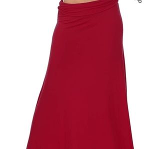 Dark red maxi skirt NWT